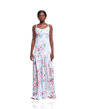 Floral Spaghetti Strap Maxi Dress