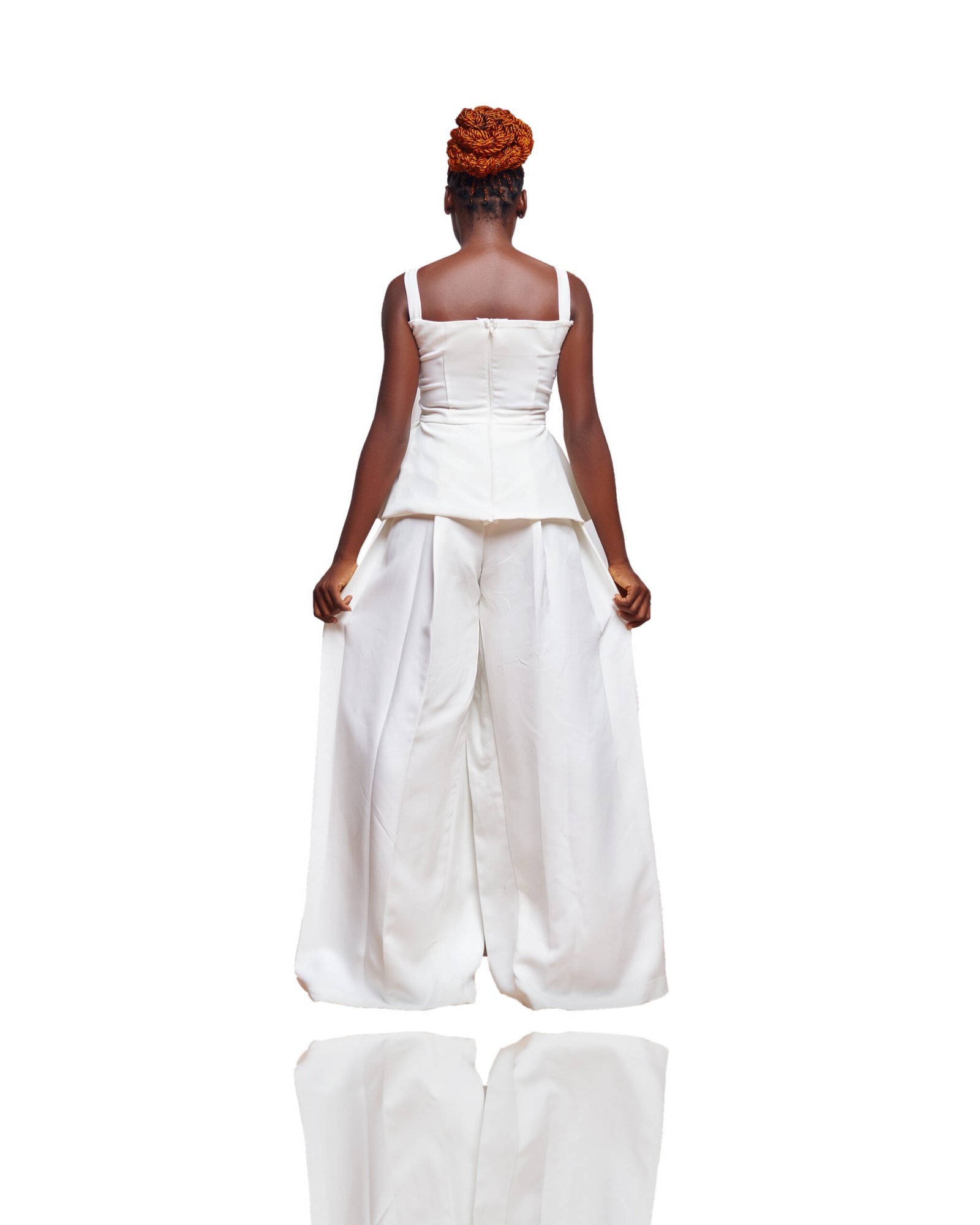 White Peplum Set - Image 2